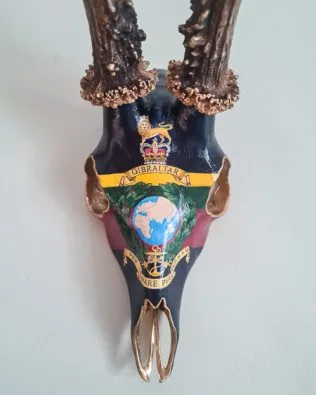roebuck skull with Royal Marines ensignia
