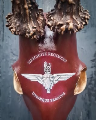 Roebuck antlers with the Parachute Regiment insignia